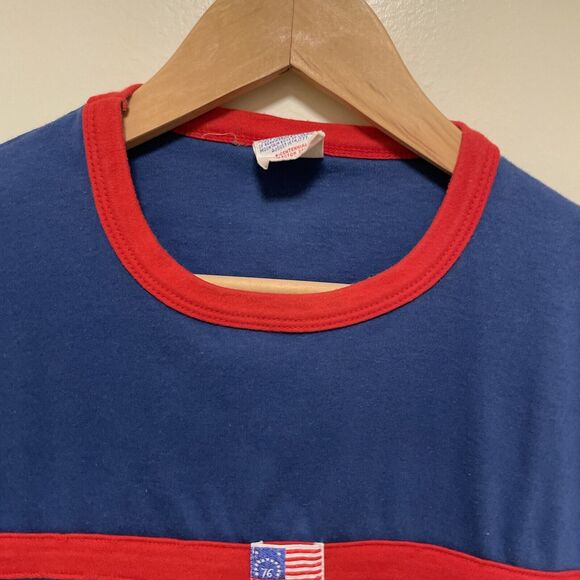 VTG 1976 Bicentennial 1776 Single Stitch T-Shirt ringer JG Hook 4th of July - Picture 3 of 11